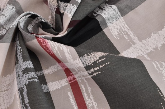 Baumwollprint Karo gedreht