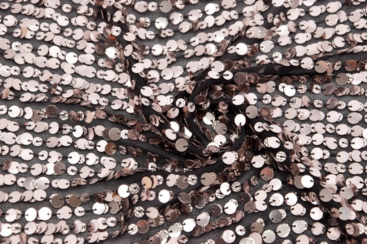 Paillettenstoff Gold