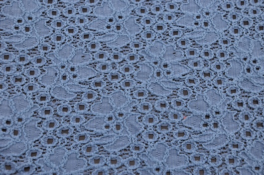 Spitze Baumwolle Taubenblau