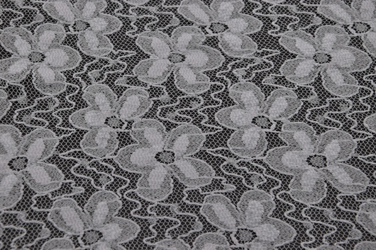 Spitze Viskose Pastellblau mit Elasthan