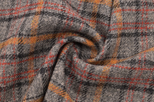 100% Merino Wolle "Made in Italy" Kariert