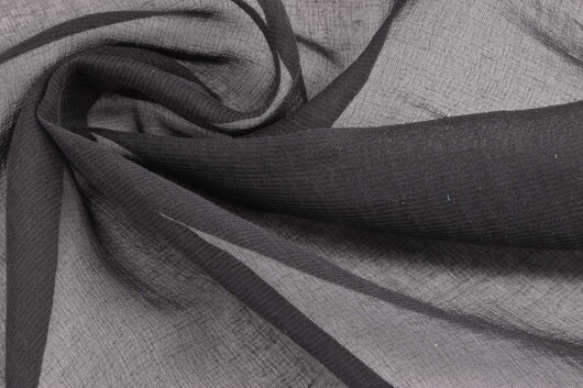 Seidenchiffon Schwarz