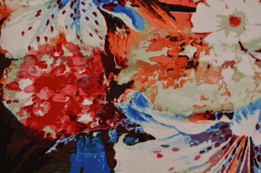 Viskoseprint Mehrfarbig Blumen