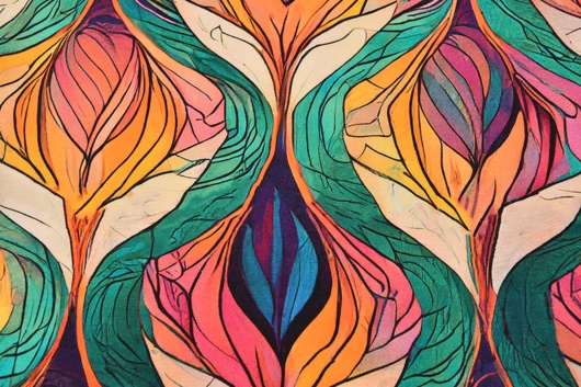 Jerseyprint Viskose Bunt