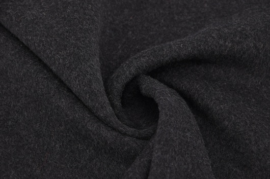 Mantelstoff aus Cashmere / Wolle Anthrazit