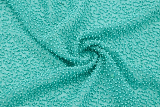 Paillettenstoff Türkis