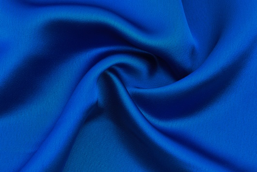 Satinseide Imitat aus 100% Polyester Royalblau