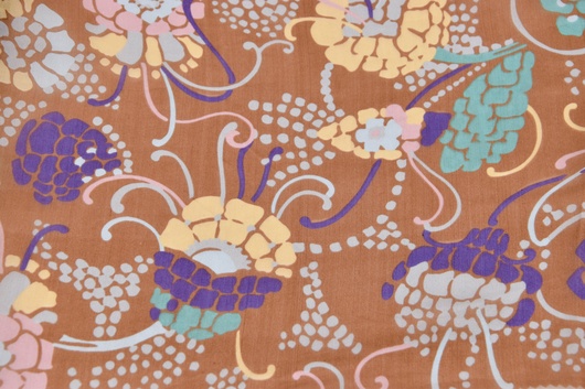 100% Seide gemustert