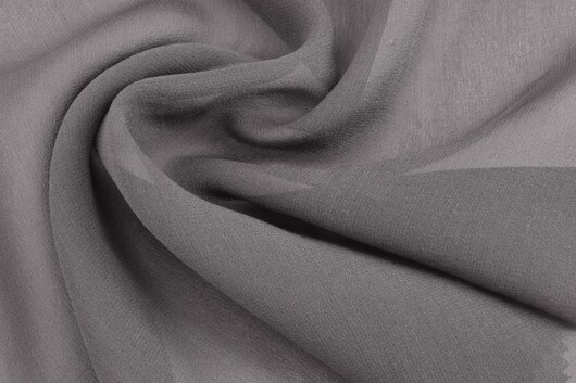 Seidenchiffon Mausgrau