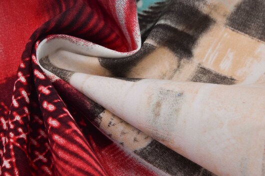 Bumwollstretch gemustert