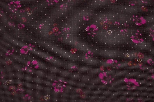 100% Seide gemustert