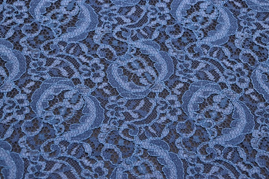 Spitze aus Viskose Taubenblau