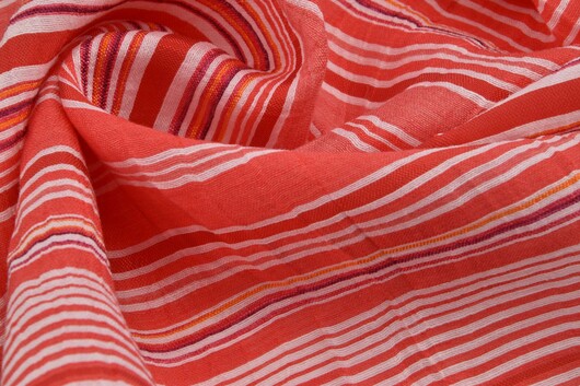 Leinenmischung gemustert