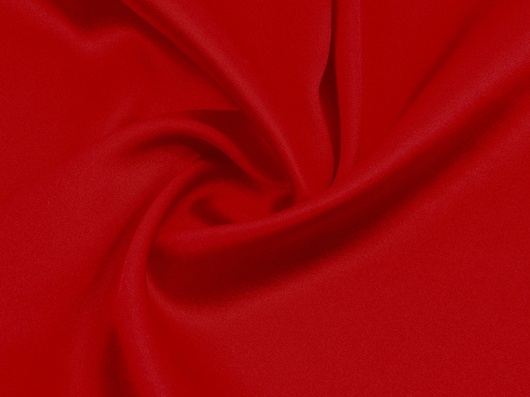 Seidensatin mit Elasthan Tomatenrot