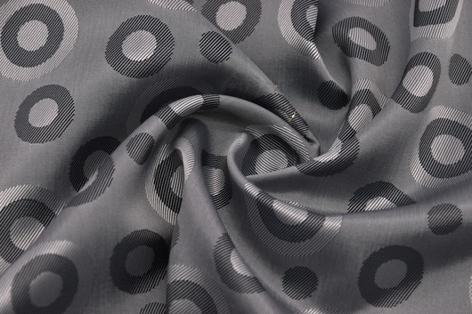 Futterstoff aus Viskose/Acetat Silber