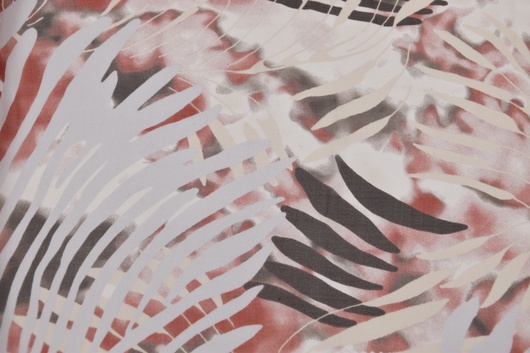 100% Seide gemustert