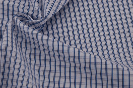 Baumwollmischung Karo gedreht