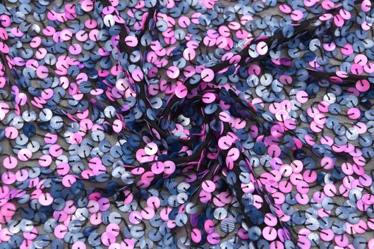 Paillettenstoff Viskose / PL Mehrfarbig